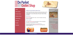 Desktop Screenshot of deparketoutletshop.nl