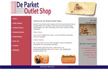 Tablet Screenshot of deparketoutletshop.nl